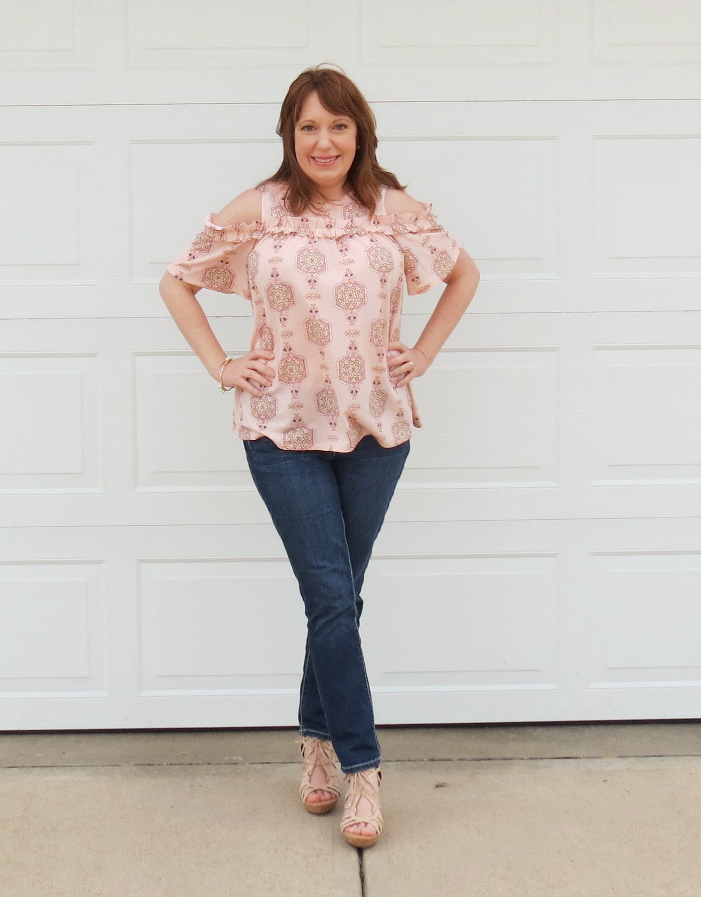 Flowy Cold Shoulder Top