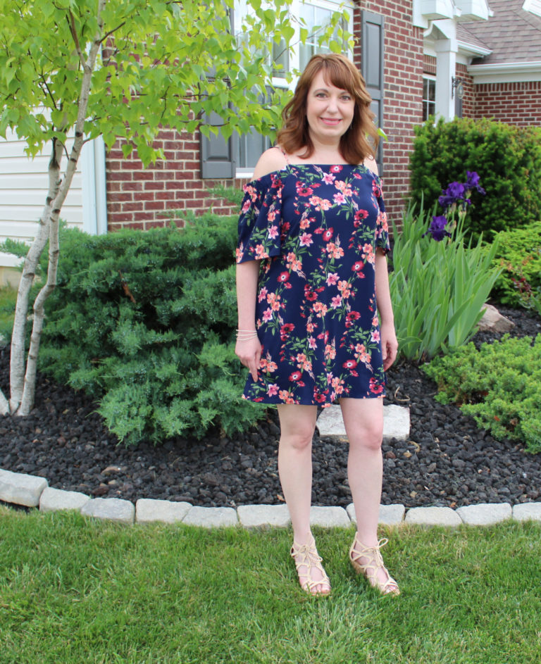Off the Shoulder Floral Dress - Dressed in Faith