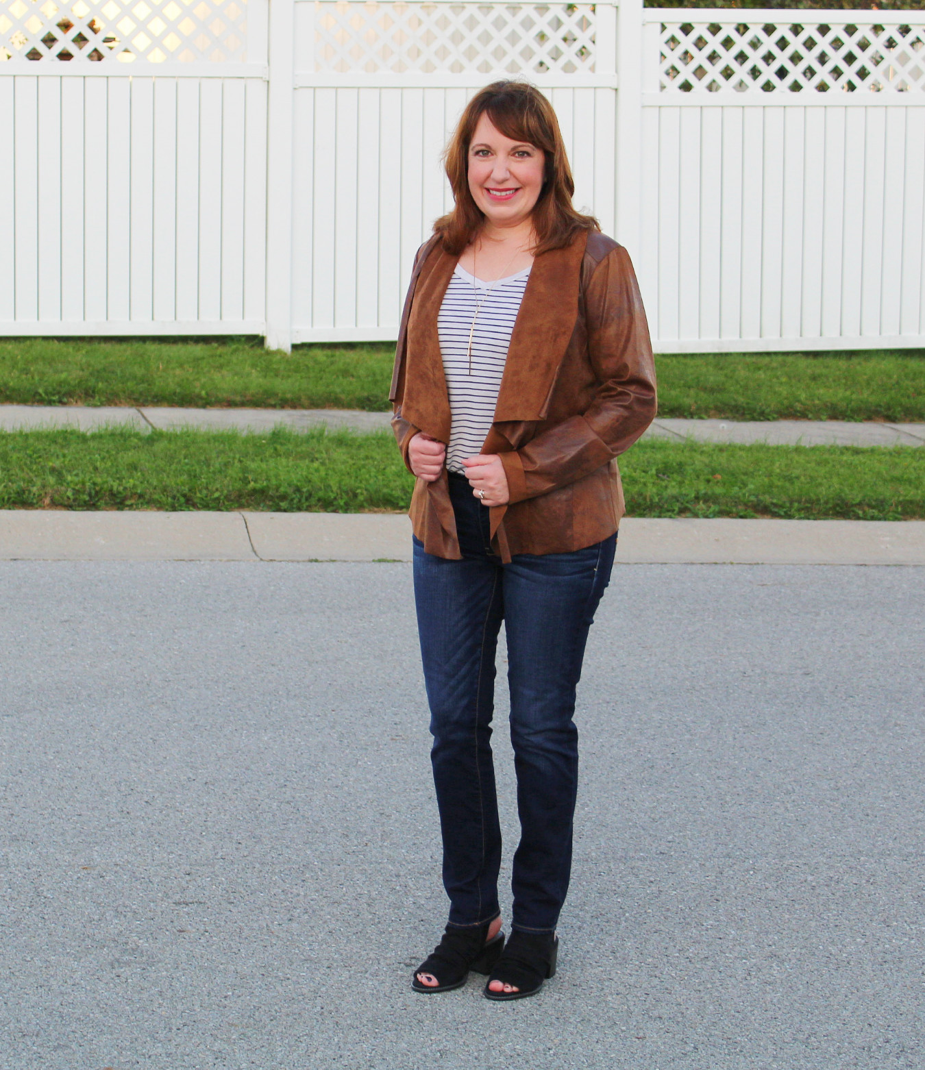 Brown Suede Jacket Outfit