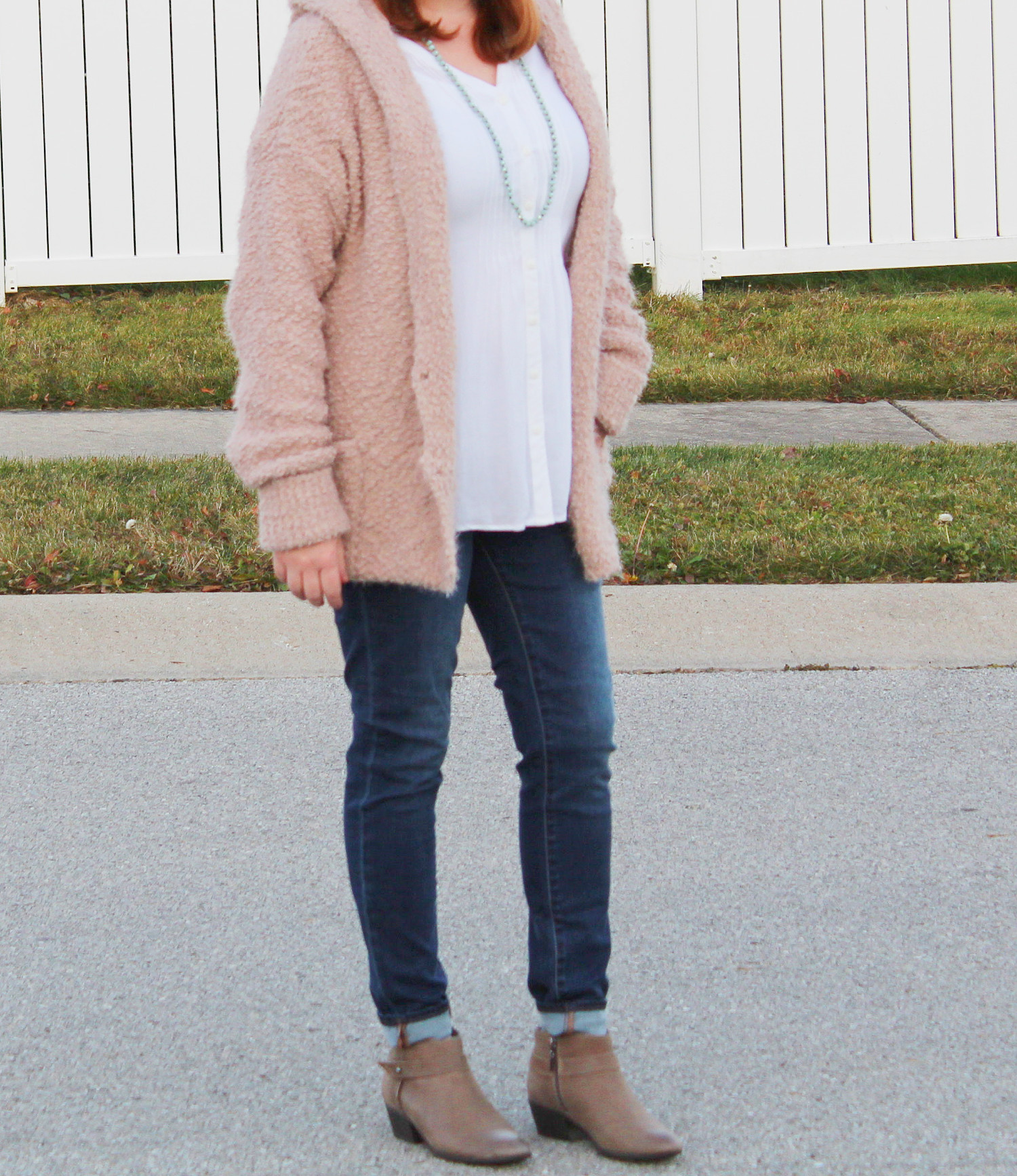 Hooded Cardigan And Articles Of Society Jeans