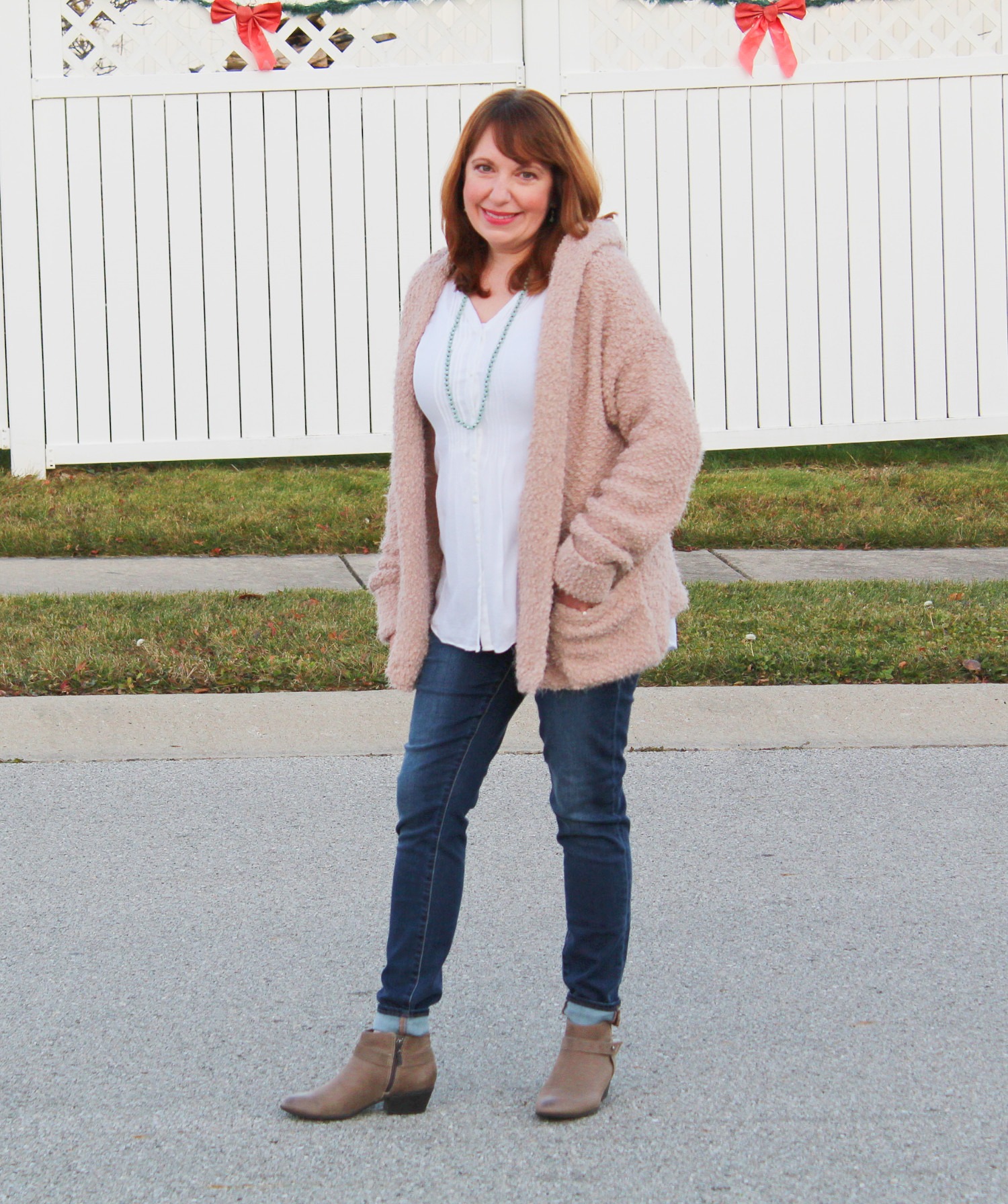 Hooded Cardigan And Articles Of Society Jeans