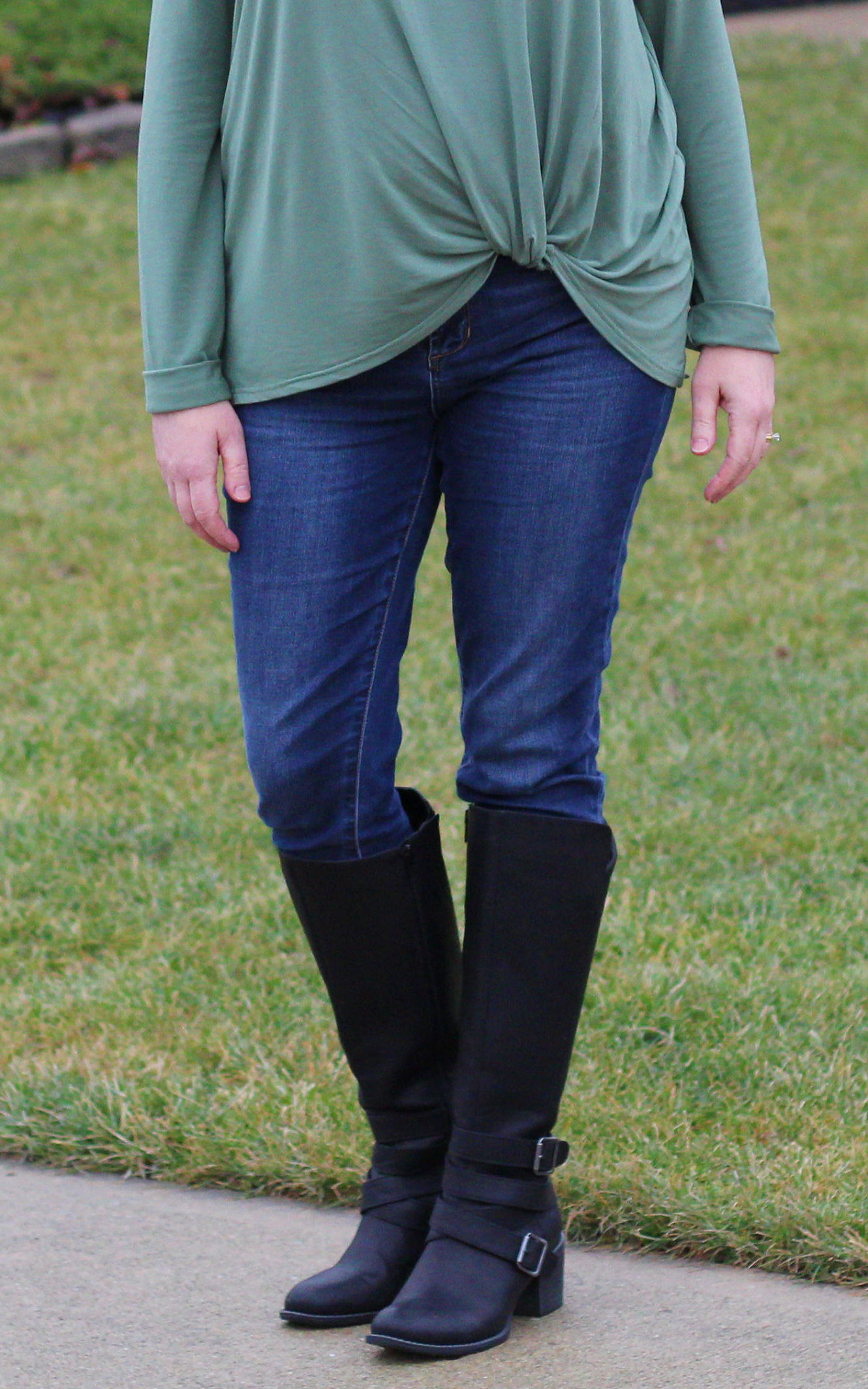 Twist Top And Articles Of Society Jeans