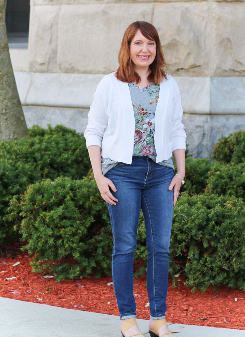 Purple Cowl Neck Sweater and Jeans - Dressed in Faith