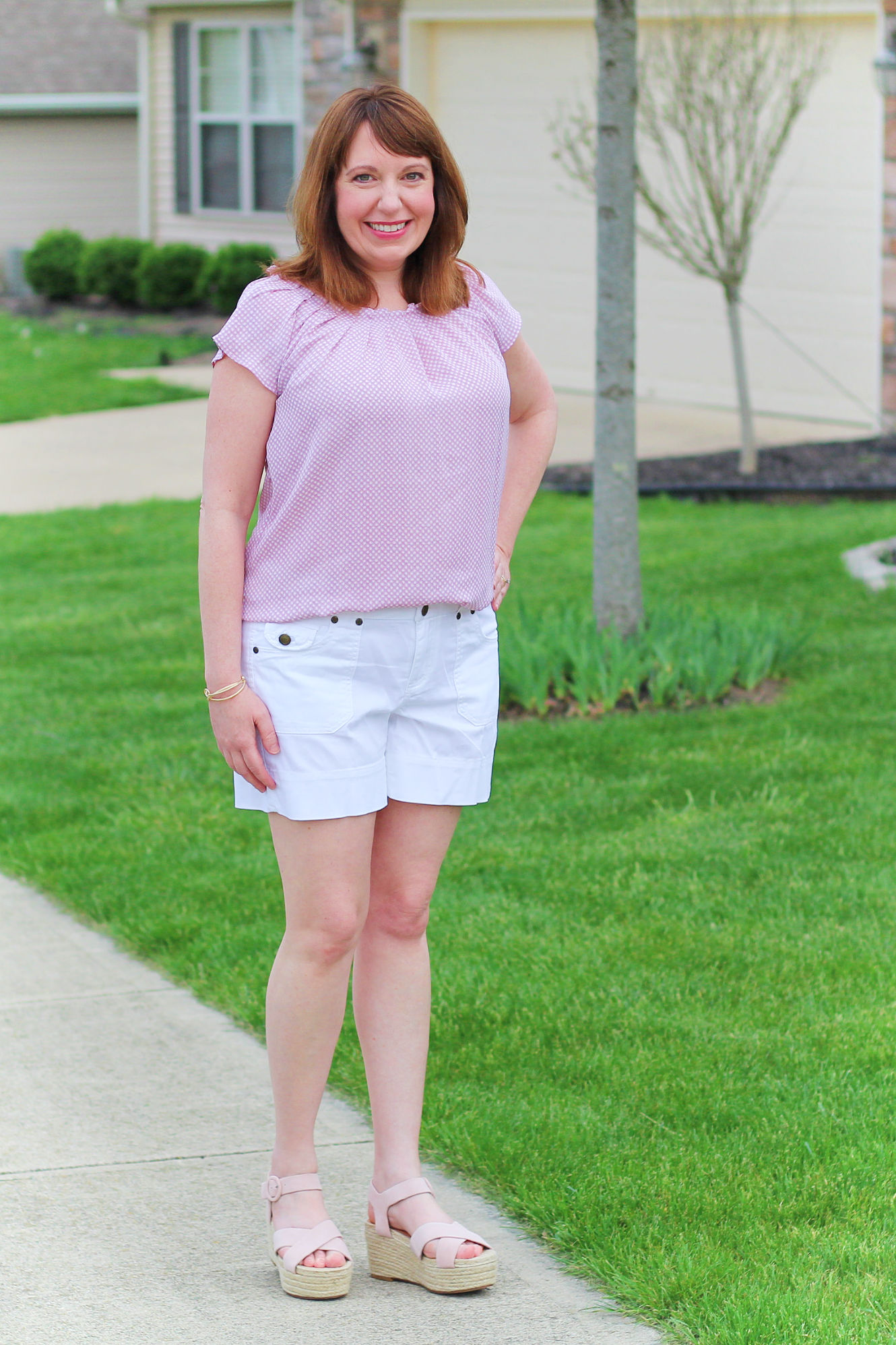 Soft Pink Gingham Top / Spring Outfit / Summer Outfit / Fashion