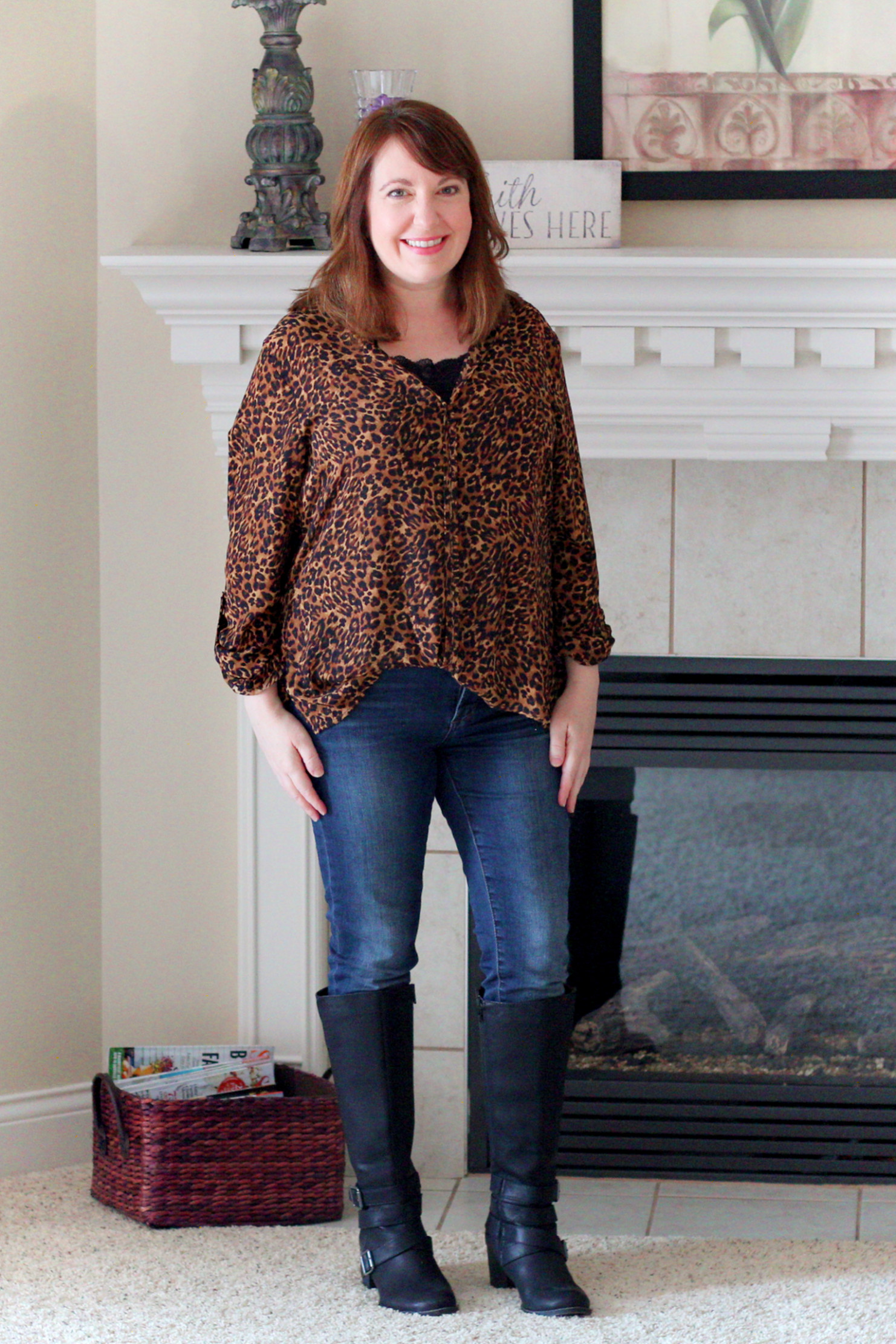 4 Ways to Wear a Leopard Print Blouse - Dressed in Faith