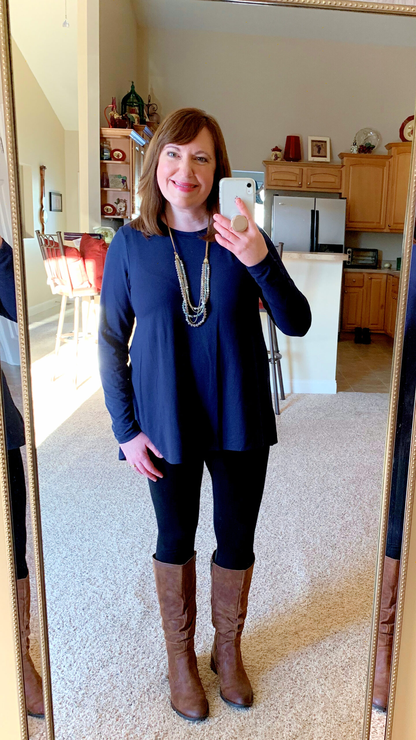 Blue Tunic & Leggings 3 Ways – Dressed in Faith