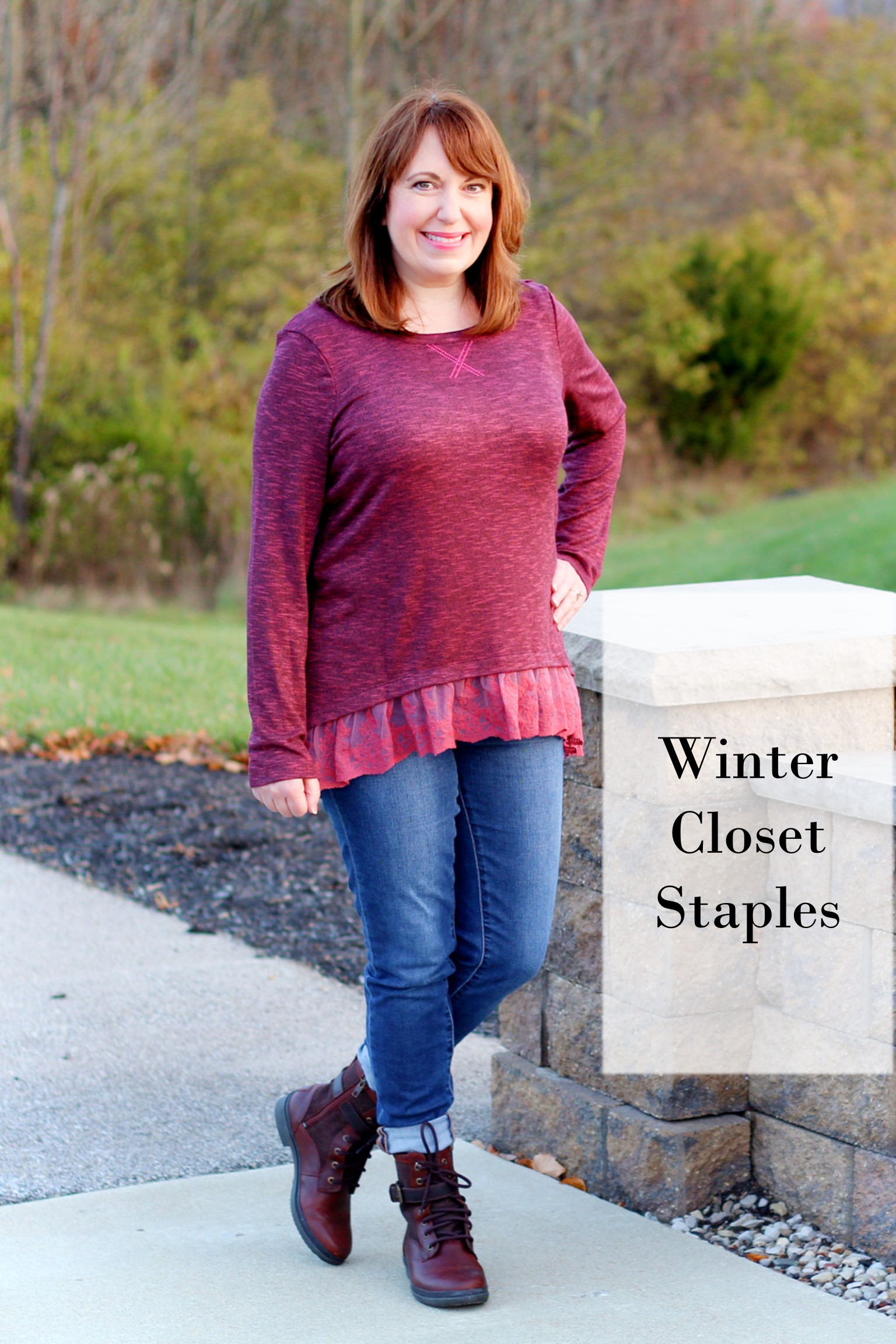 I've rounded up some essential winter items for your closet.  Read this post to see if your wardrobe is ready for the winter months ahead! #winterwardrobe #winterstaples #winteroutfits #fashionforwomenover40