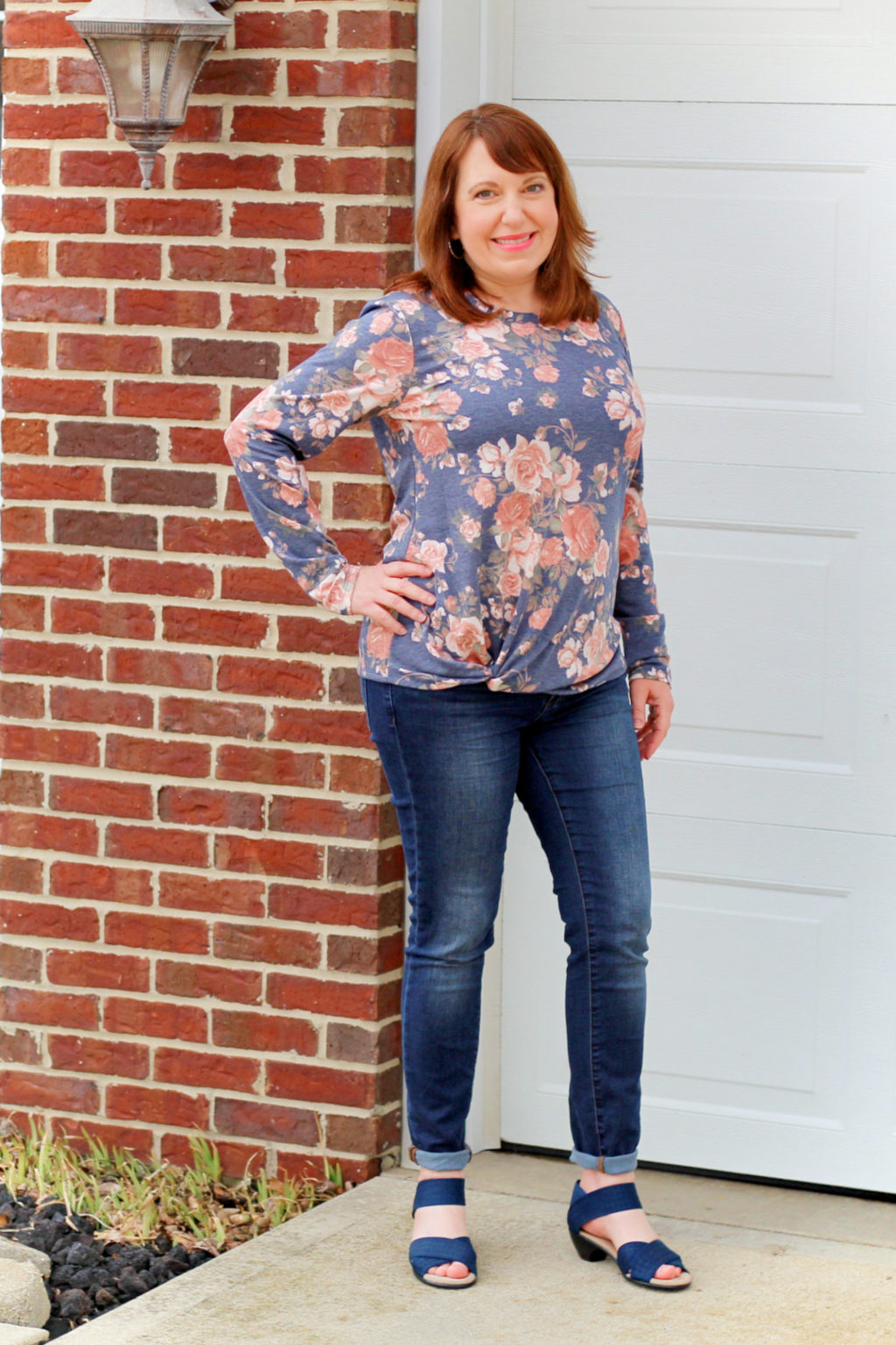 Floral Twist Top - Dressed in Faith