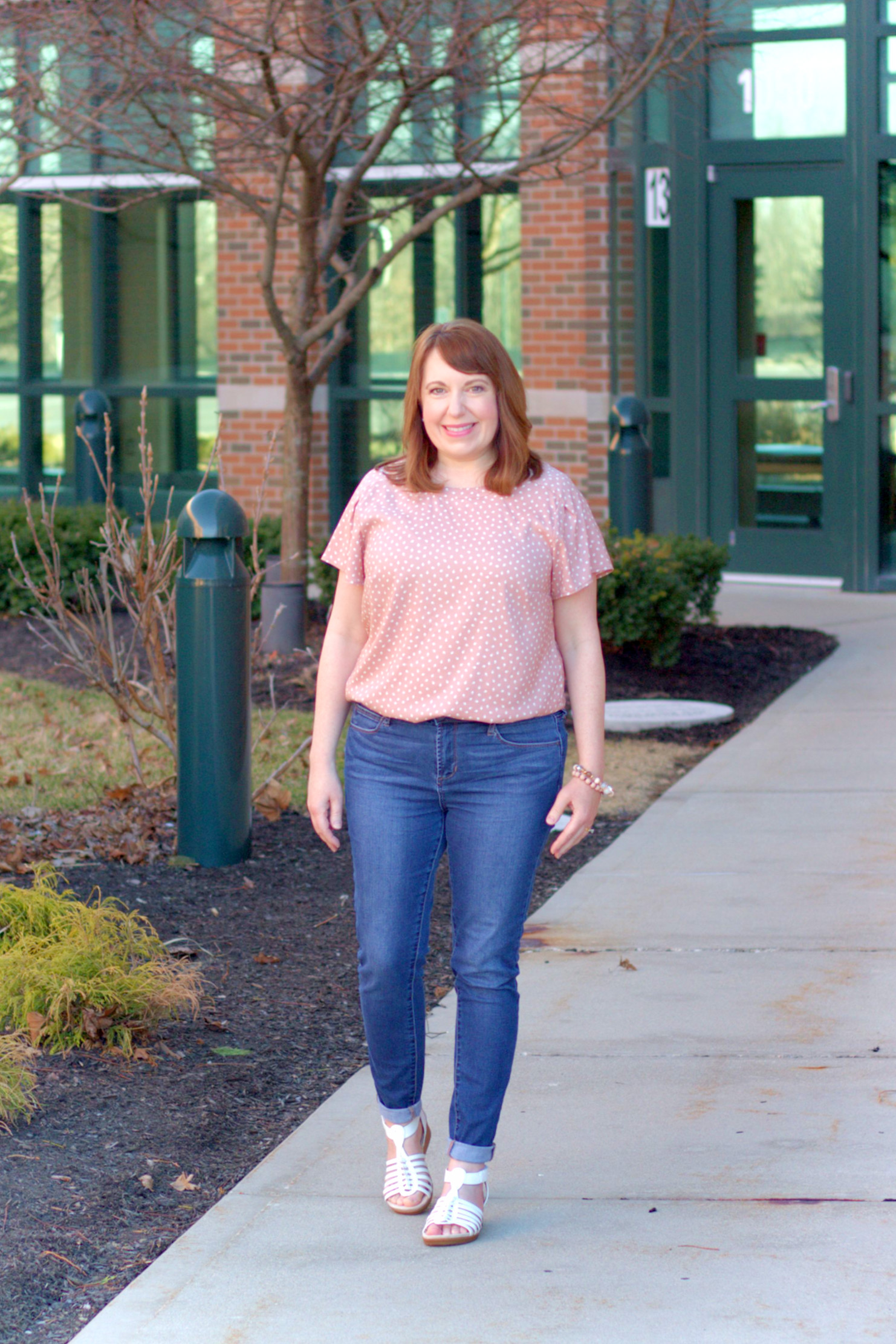 Ann Taylor Pink Spade Top