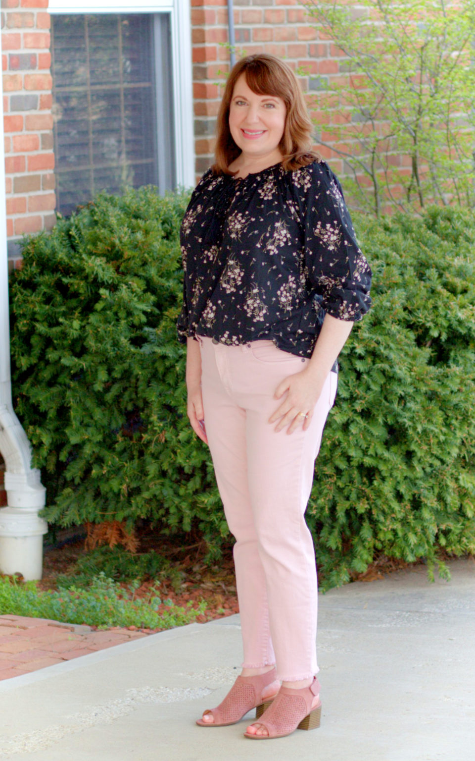 Lace Up Peasant Top - Dressed in Faith