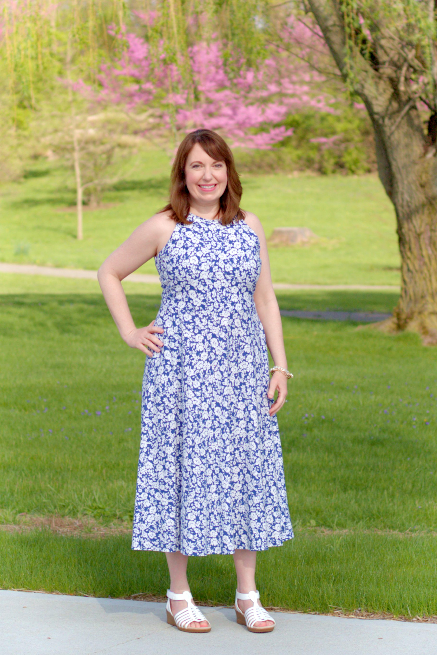 Blue Floral Dress