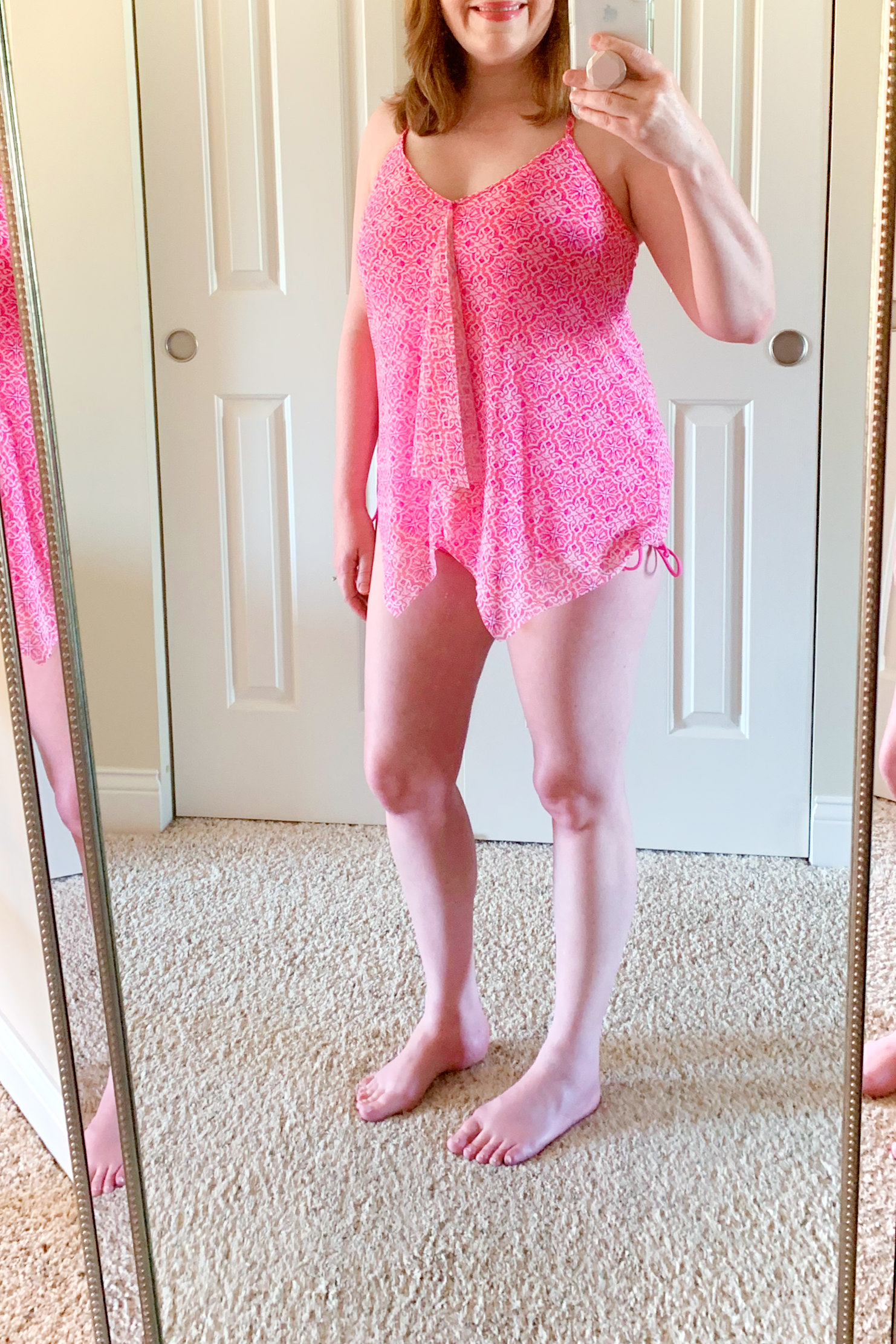 Pink Swimsuit For Summer
