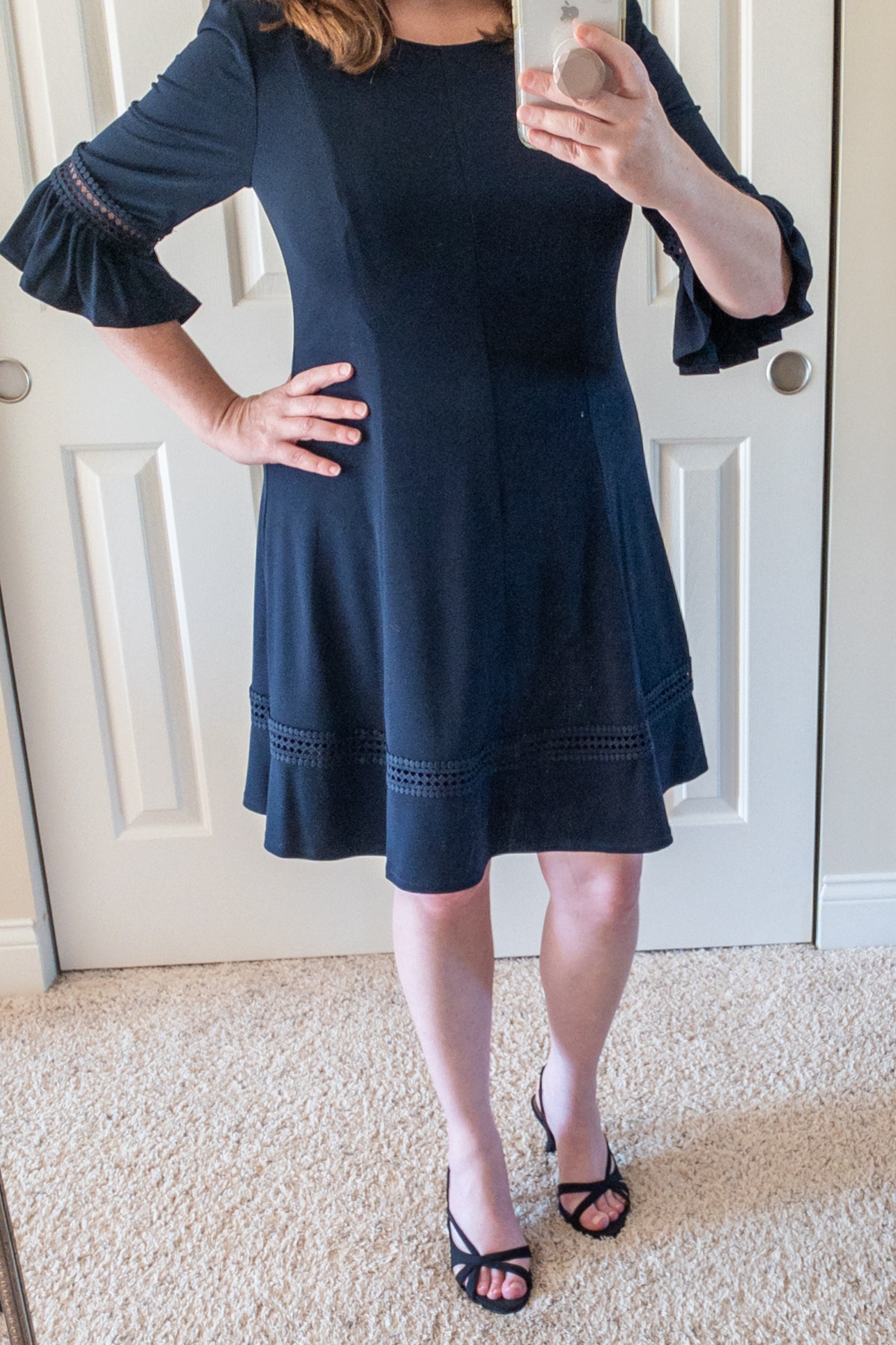 Navy A-Line Dress