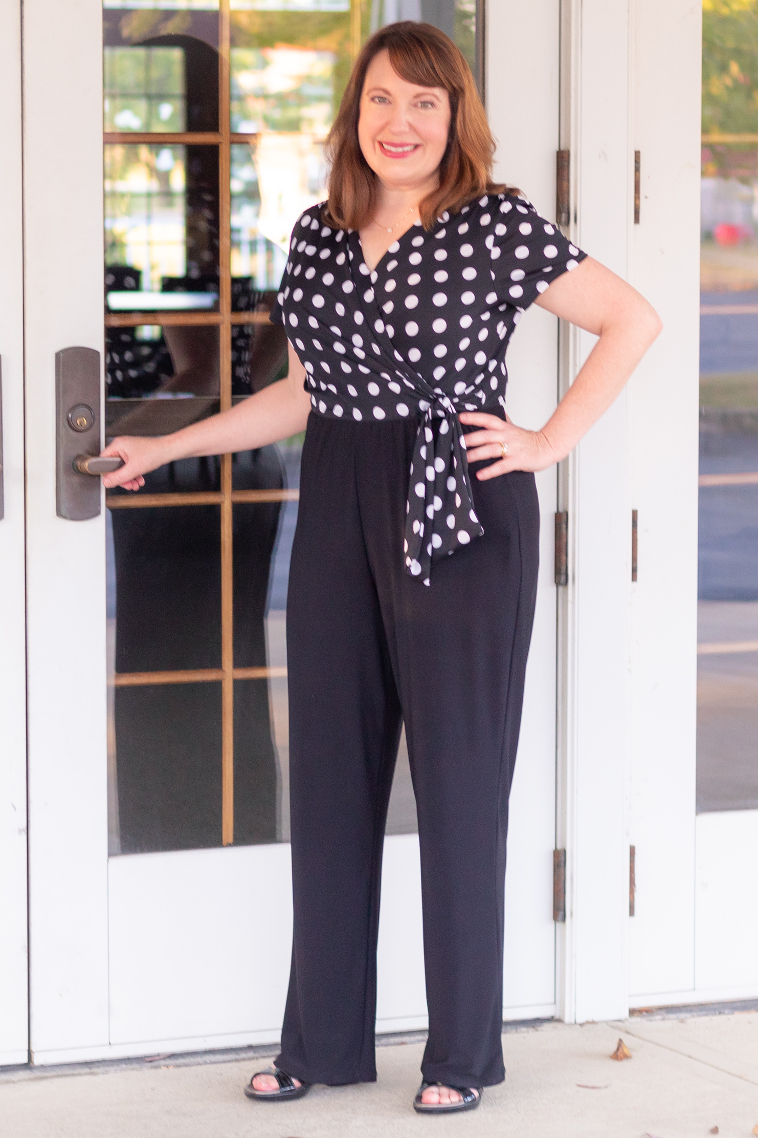 Black & White Jumpsuit for Fall