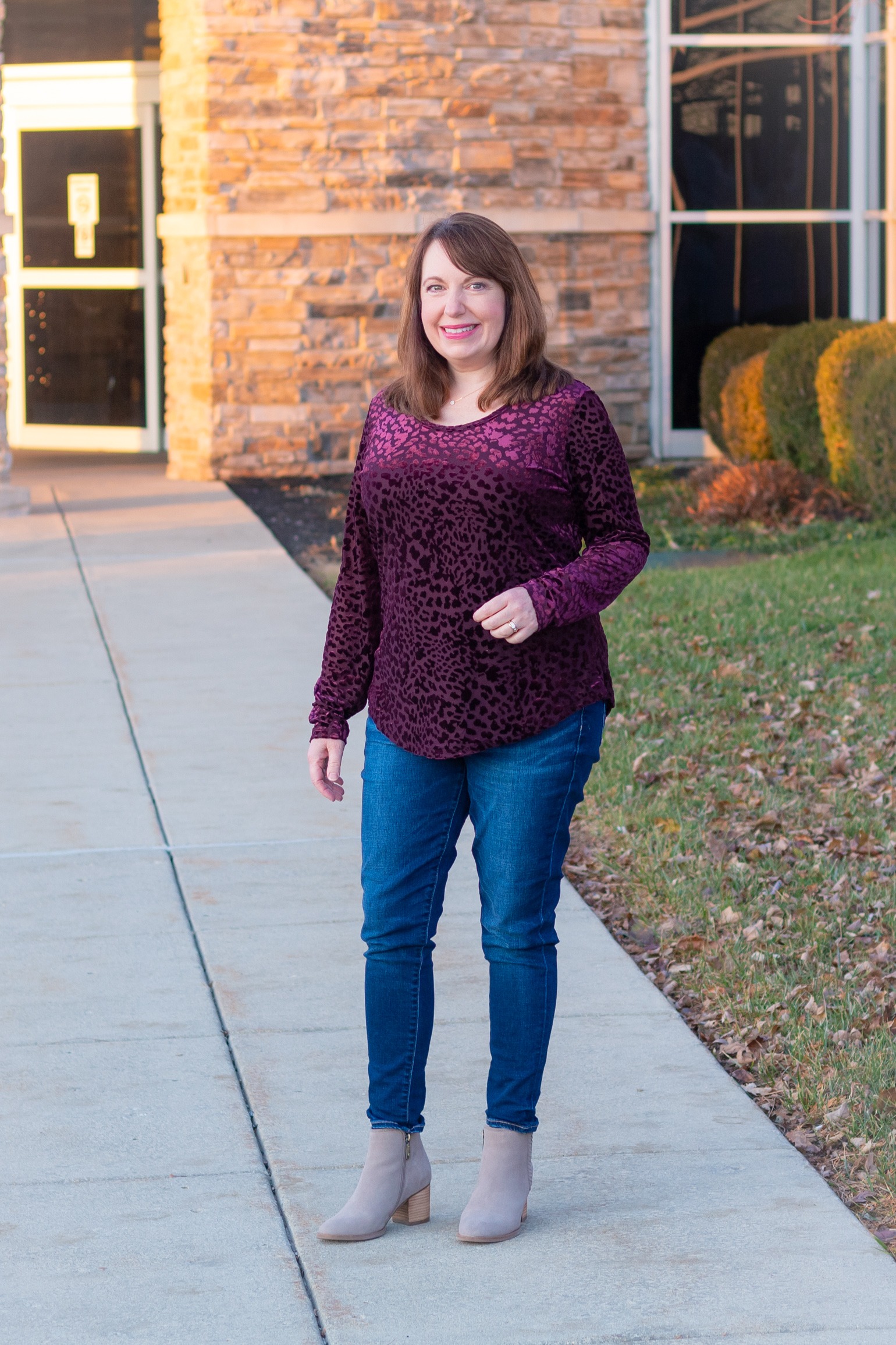 Burnout Velvet Top