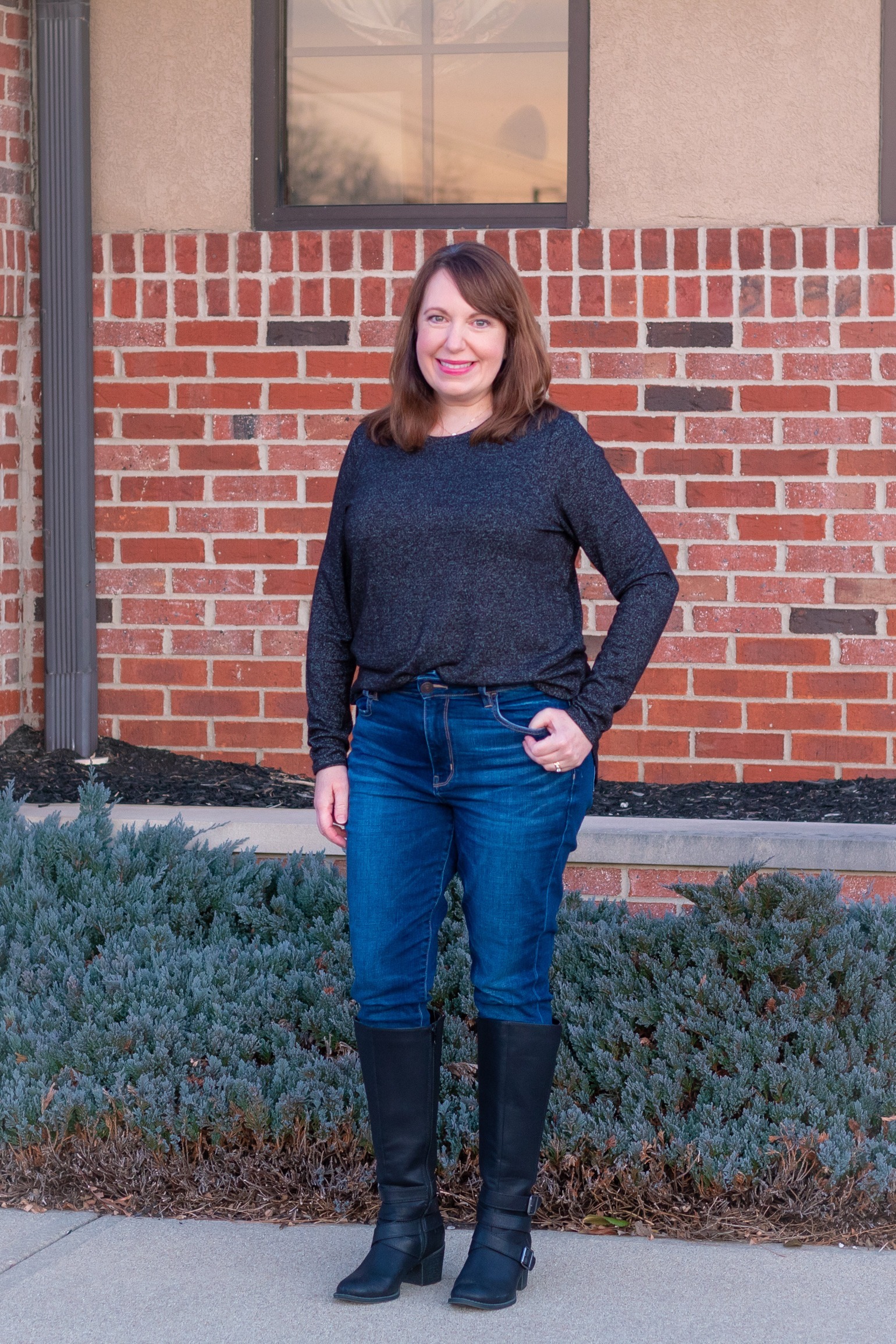 Marled Tunic Tee