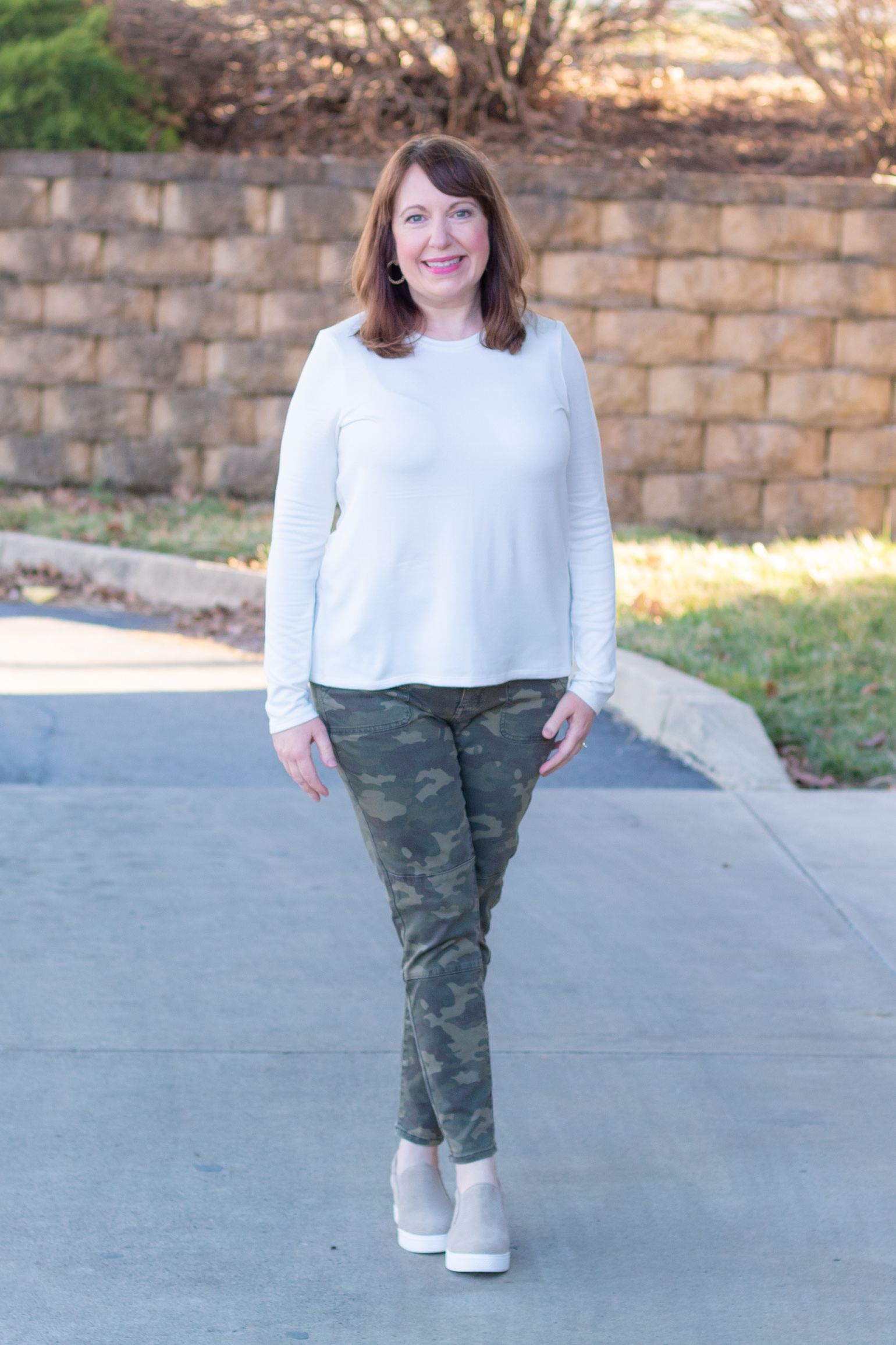 Camo Pants 3 Ways - Outfit #1 – Dressed in Faith