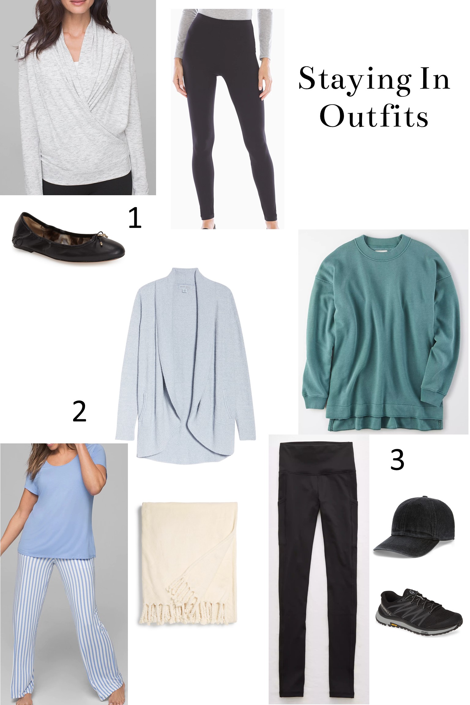 Three Outfits to Lounge in at Home