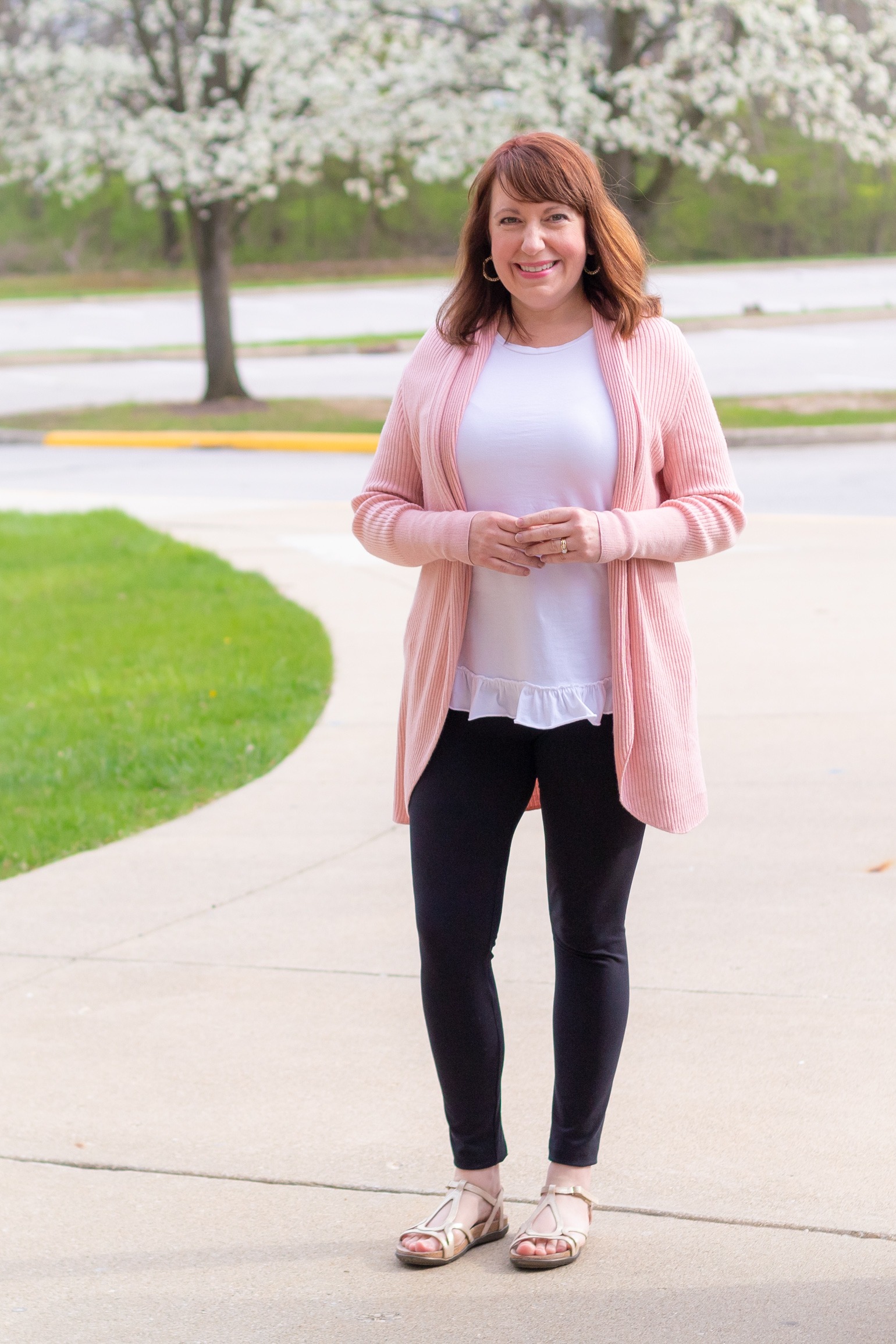 Spring Casual Leggings Look – Dressed in Faith