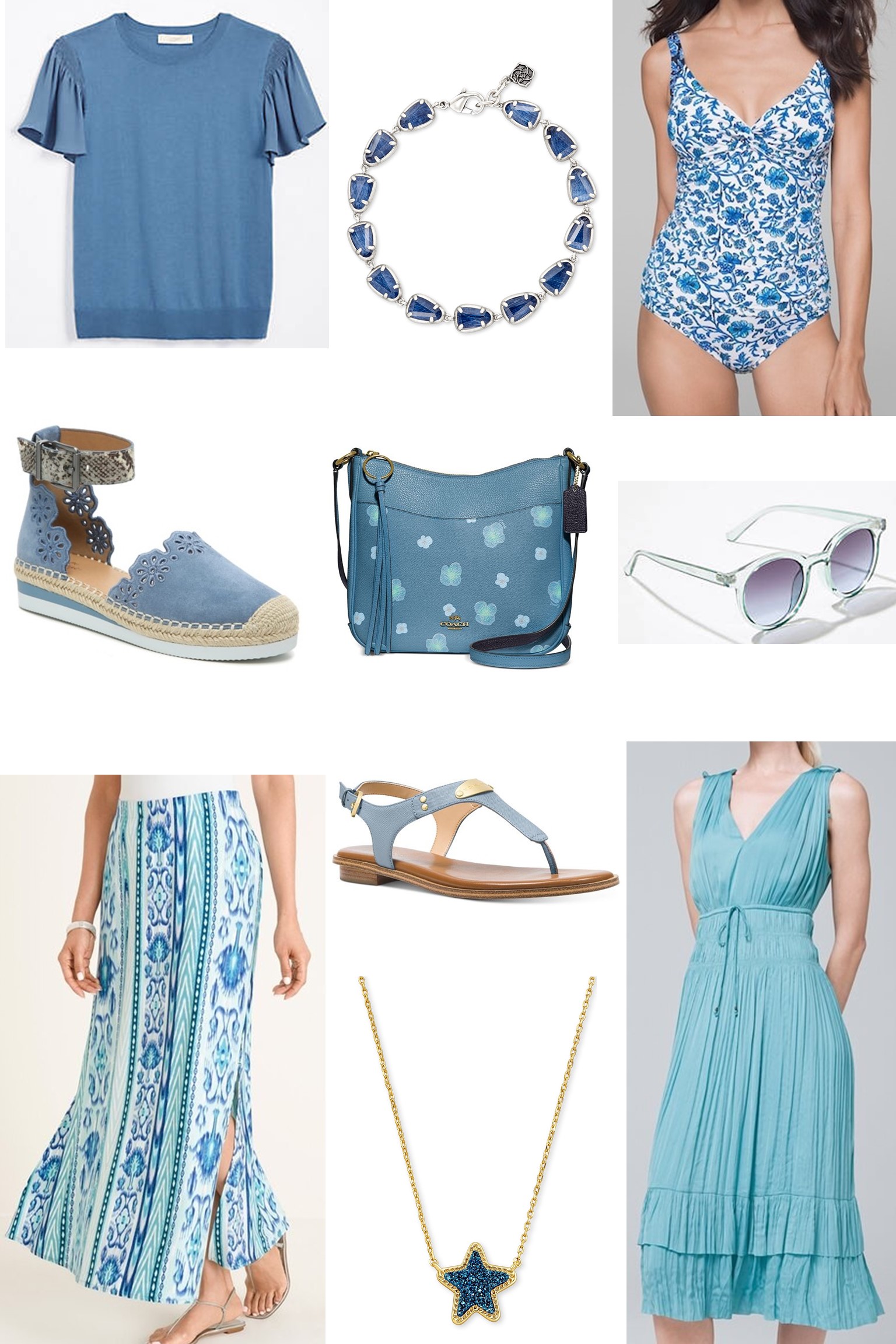 Summer Style - Blue - Dressed in Faith