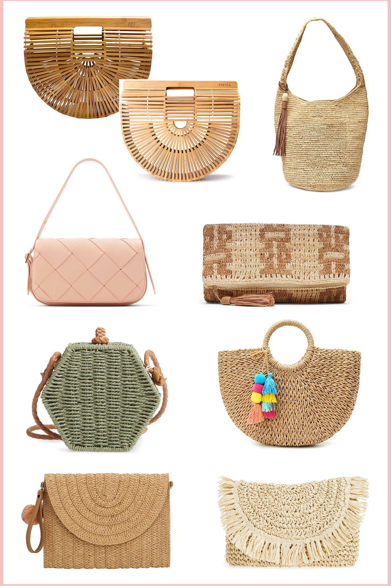 Straw Bags For Women 2021 Summer Casual Woven Crossbody Shoulder