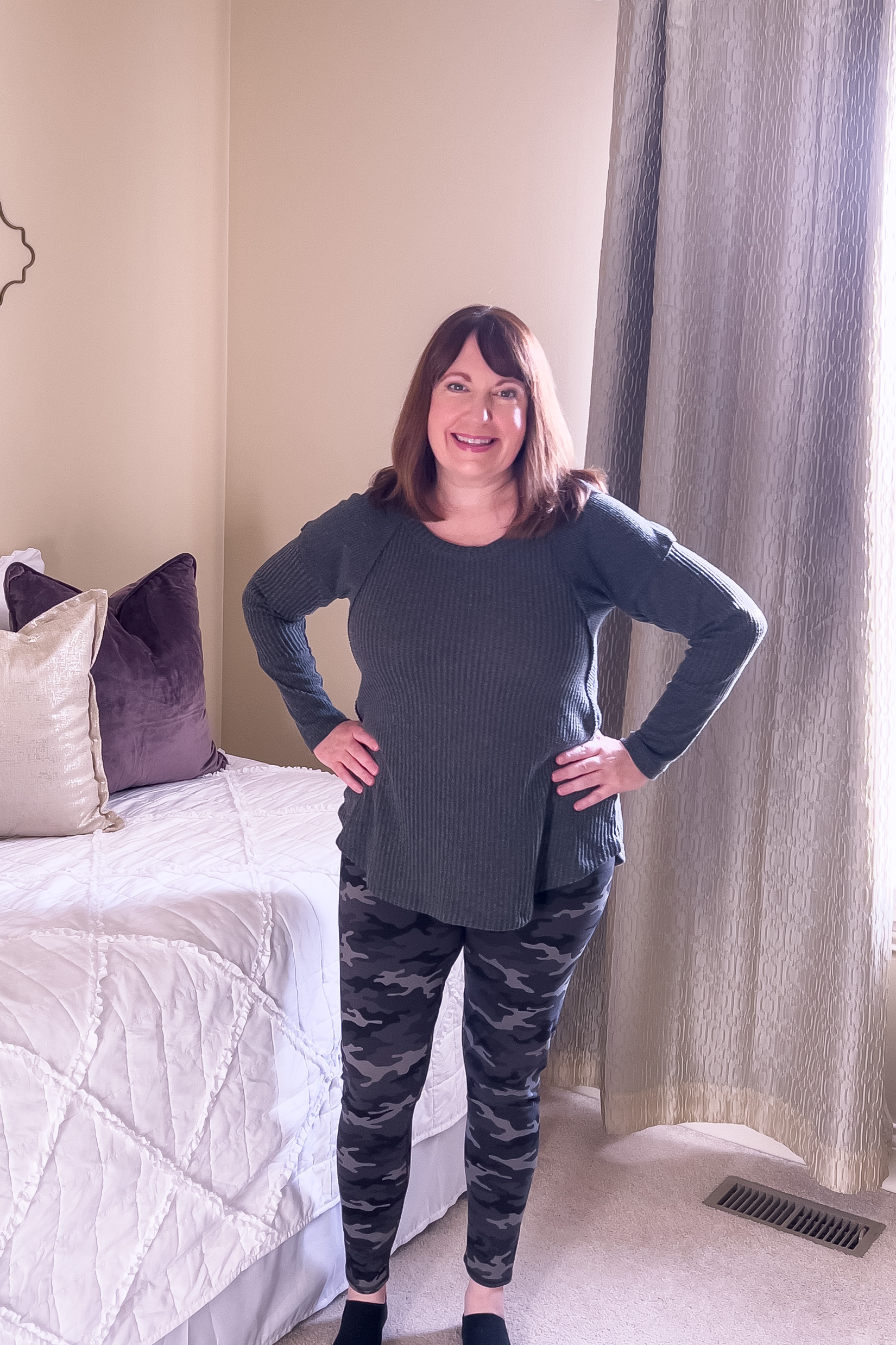 Athleisure Outfit with Camo Leggings