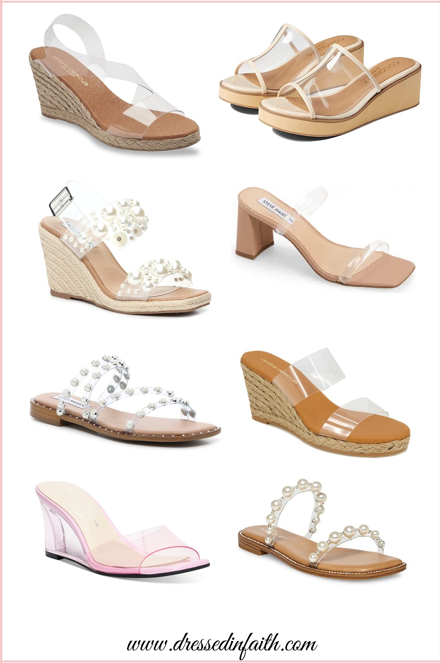 Summer Shoe Style – Clear Sandals
