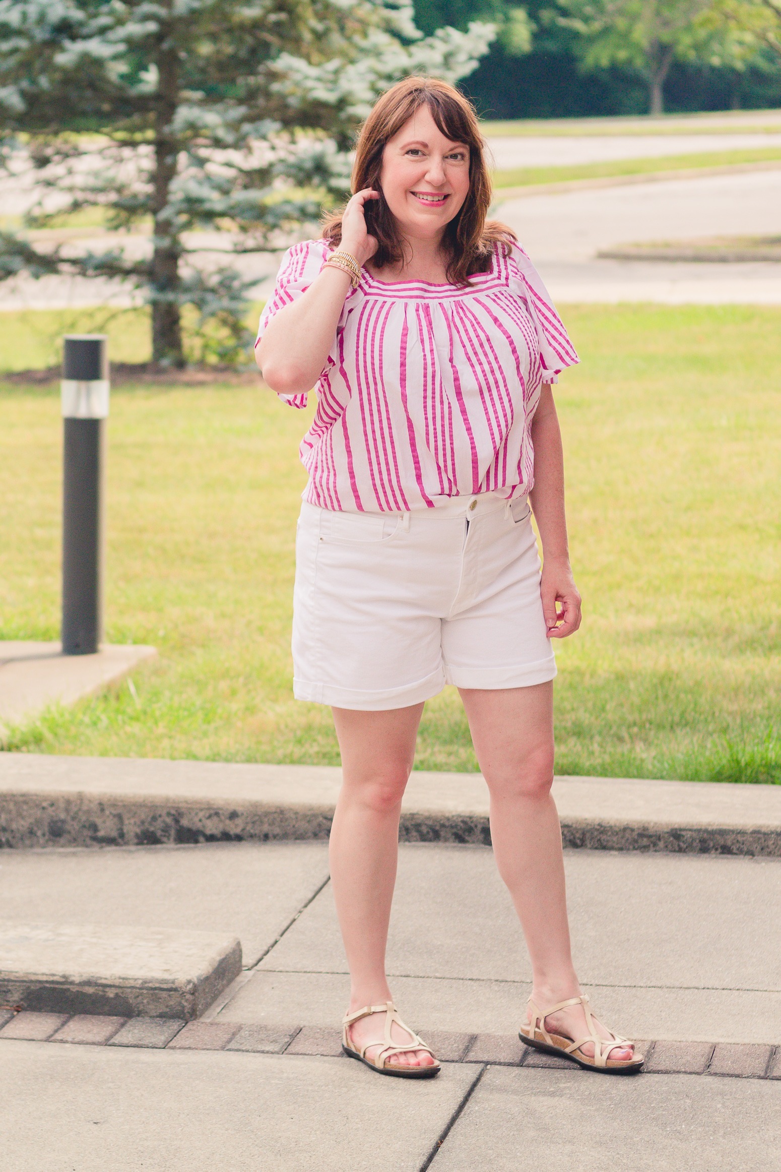 Pink & White Stripes for Summer