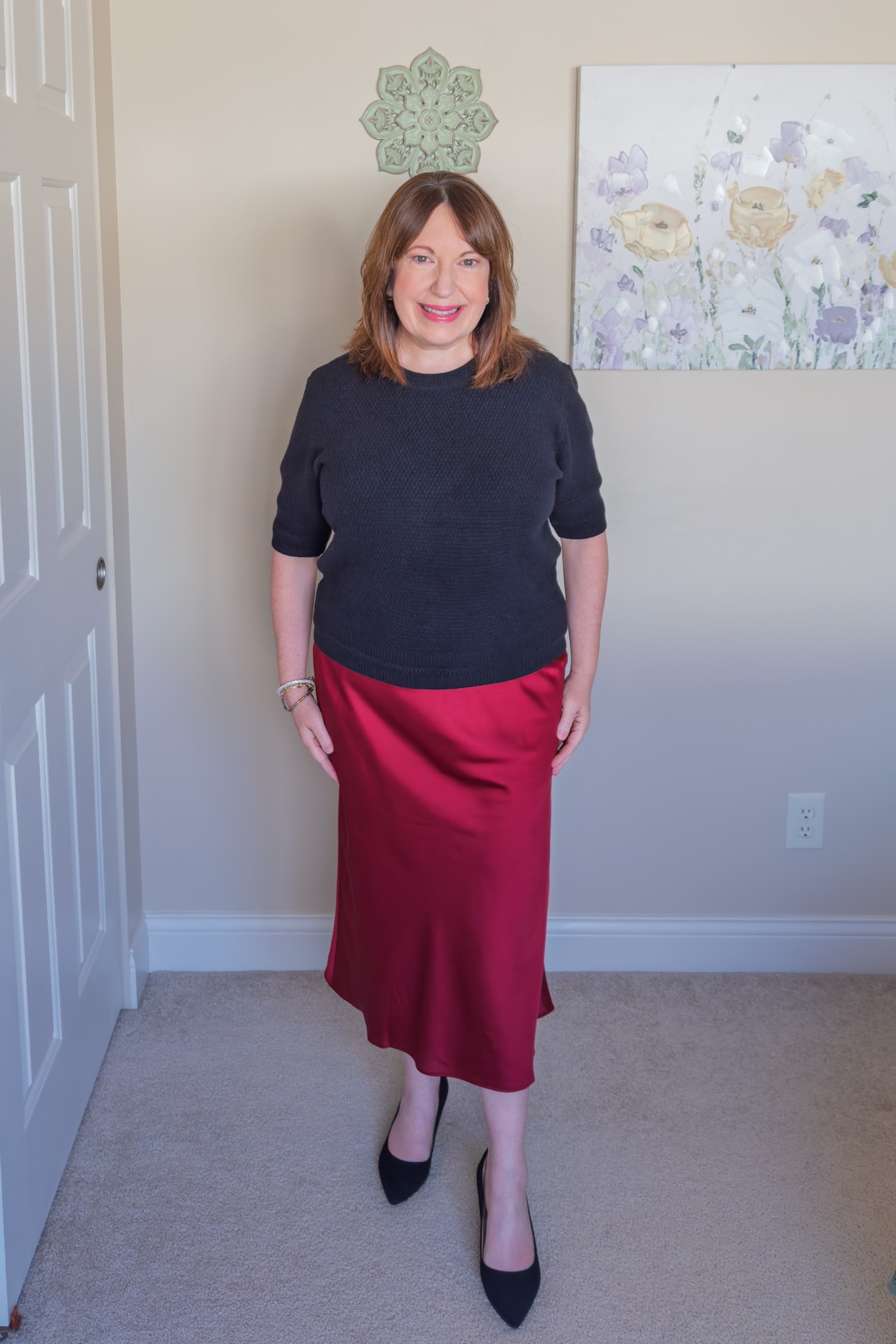 Satin Skirt Elegance